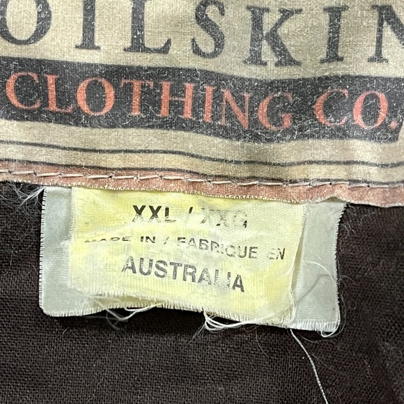 Sydney Oilskin Coat Mens 2XLCanvas Wax‎ Duster Equestrian Western Australian VTG - Picture 4 of 15